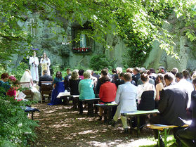 Die Fatima Grotte in Naumburg (Foto: Karl-Franz Thiede)